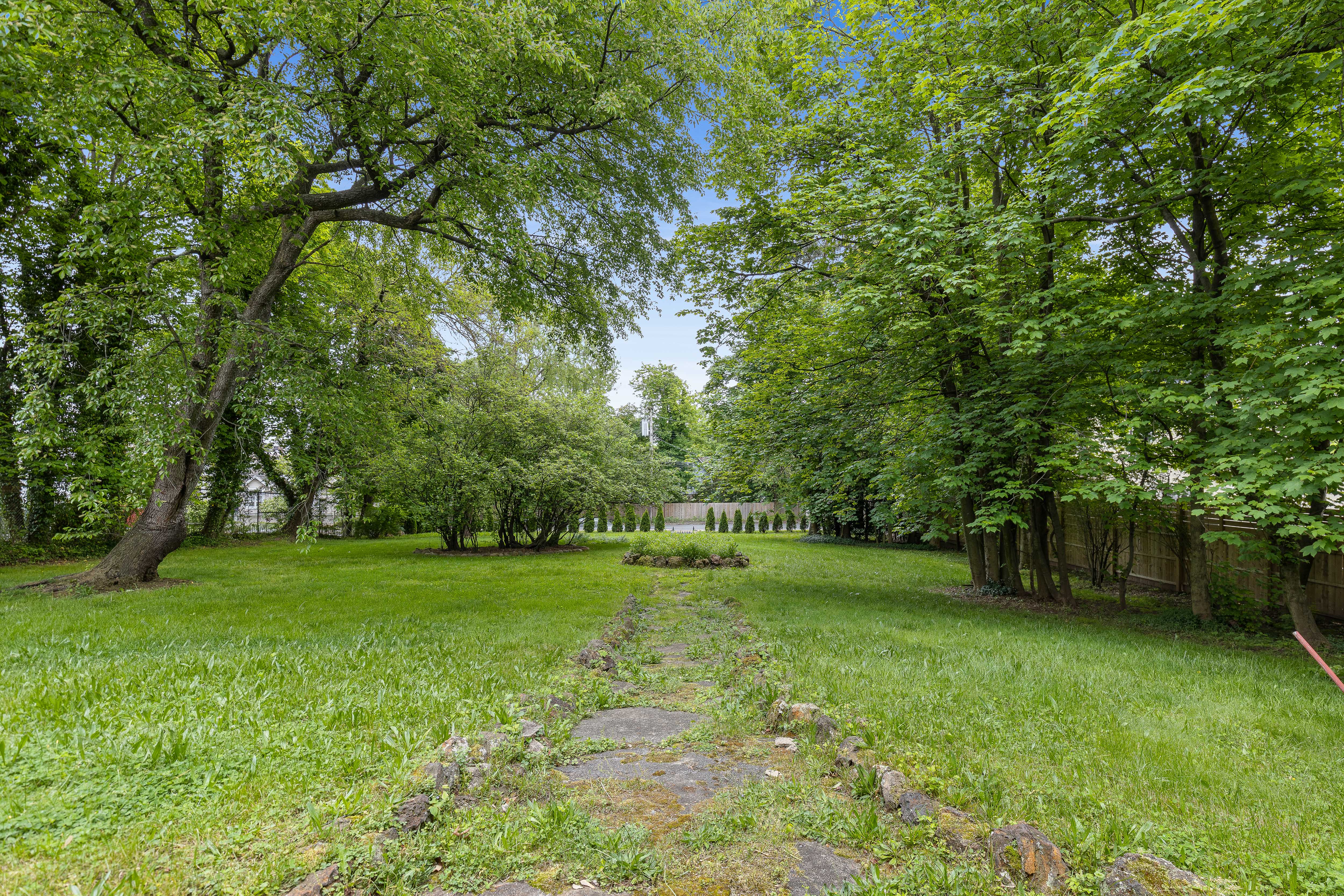 Stone garden path