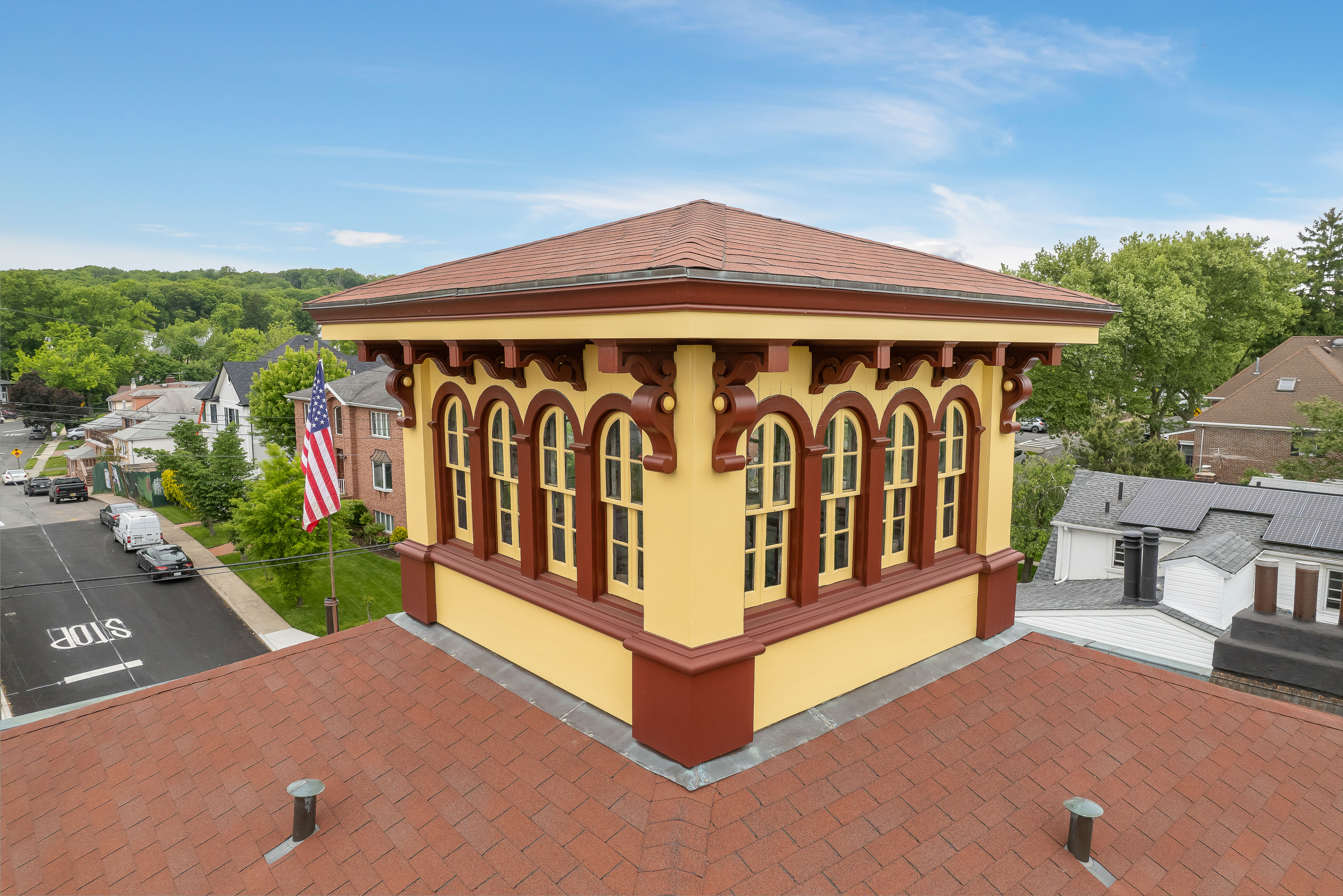 Restored belvedere cupola from above