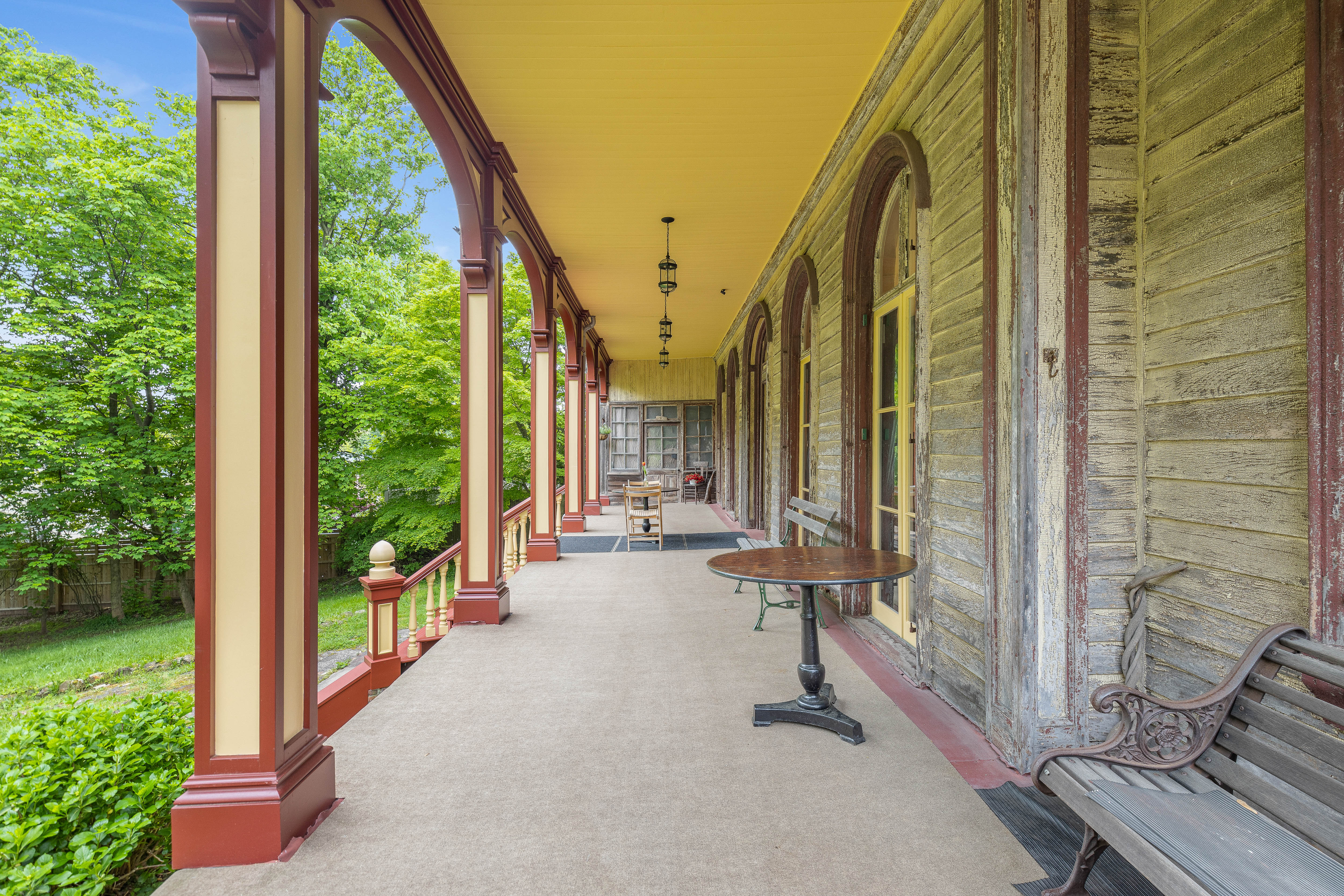 Porch looking toward garden
